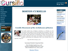 Tablet Screenshot of bostoncursillo.org